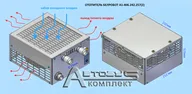 Отопитель салона БЕЛРОБОТ( 24в, 6кВт, 2скор, d 25мм, 4кг) А1-406.242.2571 / 2572 (3 решетки)
