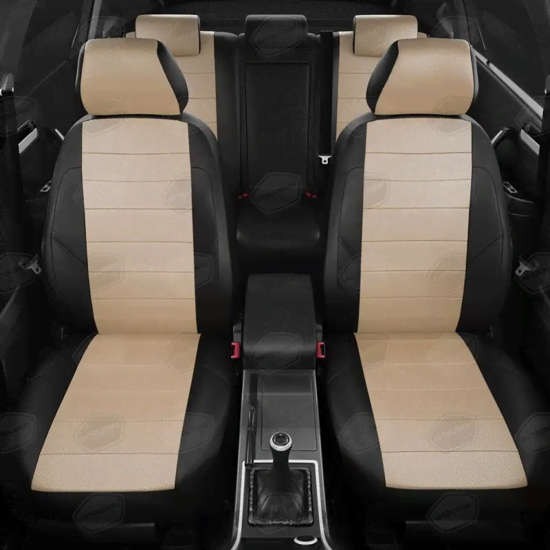 Модельные чехлы соты Экокожа Черный Audi А1 1 8X 2010-2020 Автолидер AU01-0000-EC04-ST-bge-0