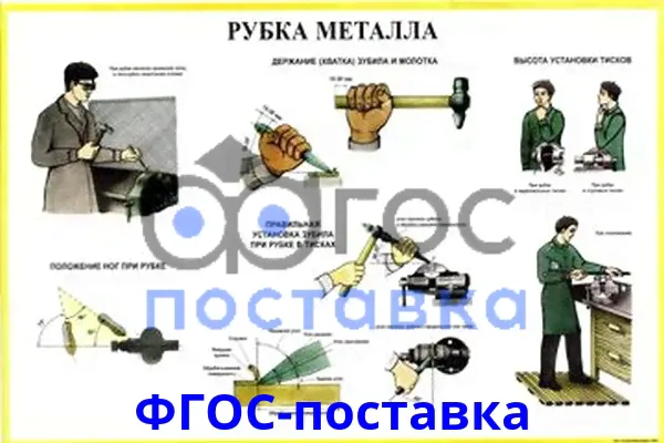 Комплект плакатов «Слесарное дело» 30 плакатов, 59х84 см, А1, двухстороннее ламинирование