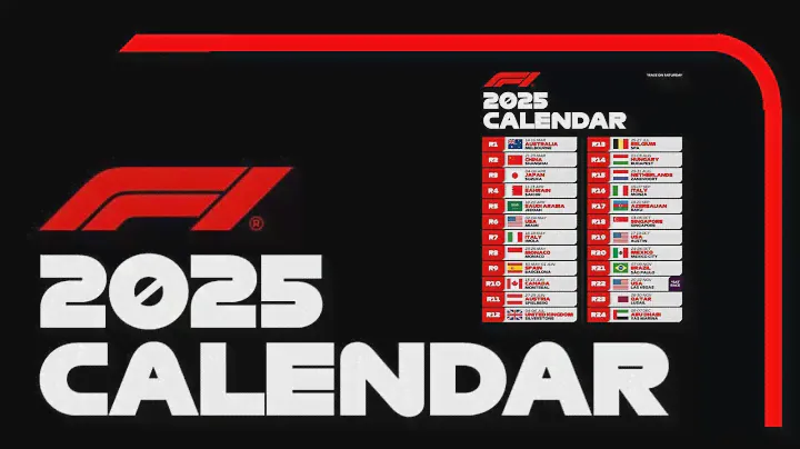Formula 1 2025 Calendar Revealed: A Season of 75th year celebration