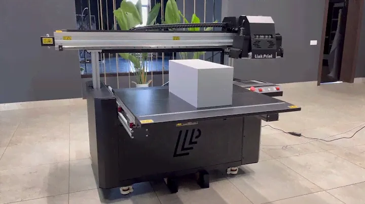 Планшетный УФ принтер LinkPrint FB690. Пример печати на габаритных материалах, на примере коробки.