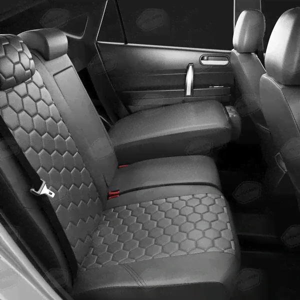 Модельные чехлы соты Экокожа Темно-Серый Audi А1 1 8X 2010-2020 Автолидер AU01-0000-EC20-ST-gra-3