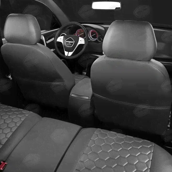 Модельные чехлы соты Экокожа Темно-Серый Audi А1 1 8X 2010-2020 Автолидер AU01-0000-EC20-ST-gra-0